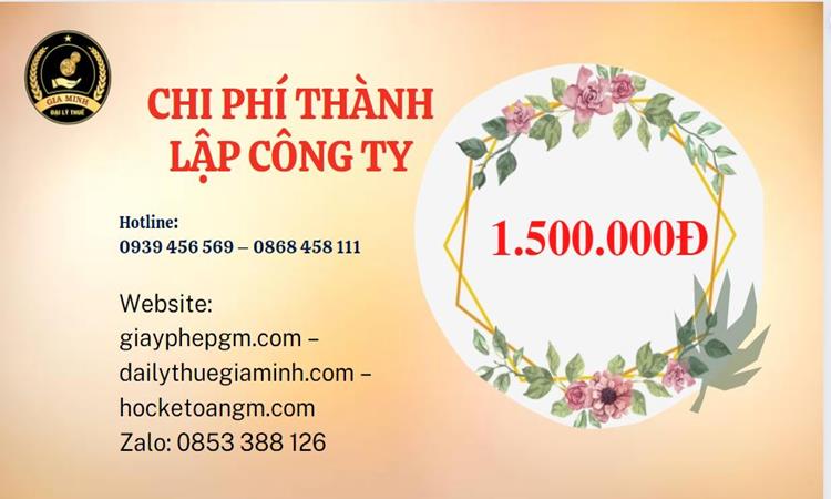 Chi phí thành lập doanh nghiệp nhanh tại Hưng Yên
