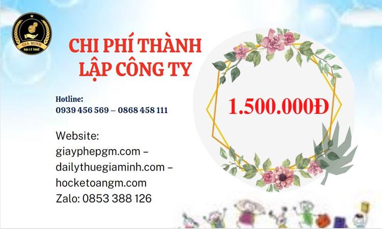 Chi phí thành lập doanh nghiệp nhanh tại Huyện Ba Vì