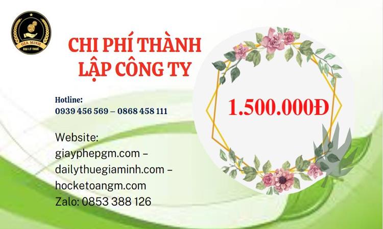 Chi phí thành lập doanh nghiệp nhanh tại Huyện Bình Lục