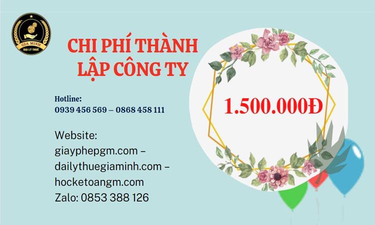 Chi phí thành lập doanh nghiệp nhanh tại Huyện Cờ Đỏ