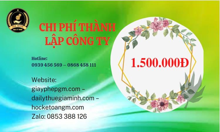 Chi phí thành lập doanh nghiệp nhanh tại Huyện Gia Lâm
