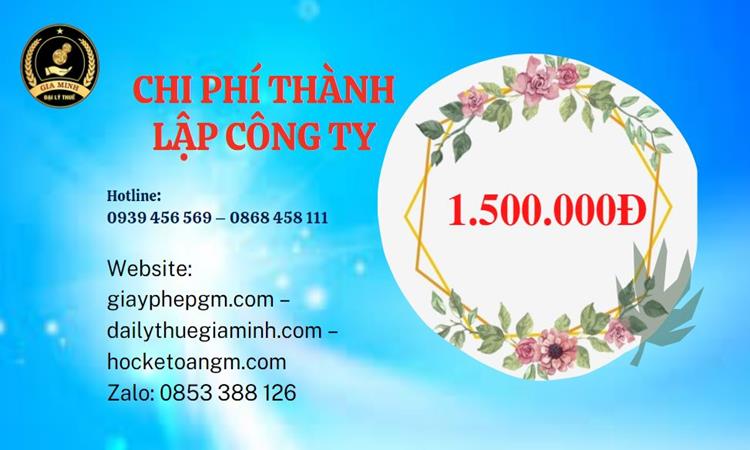 Chi phí thành lập doanh nghiệp nhanh tại Huyện Hoài Đức