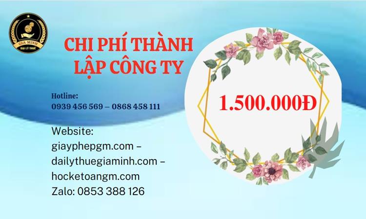 Chi phí thành lập doanh nghiệp nhanh tại Huyện Mê Linh