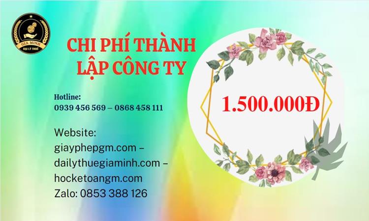 Chi phí thành lập doanh nghiệp nhanh tại Huyện Phúc Thọ