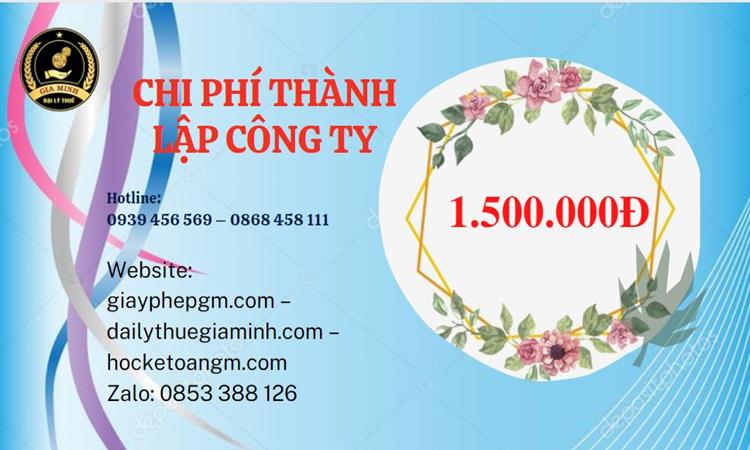Chi phí thành lập doanh nghiệp nhanh tại Huyện Thạch Thất