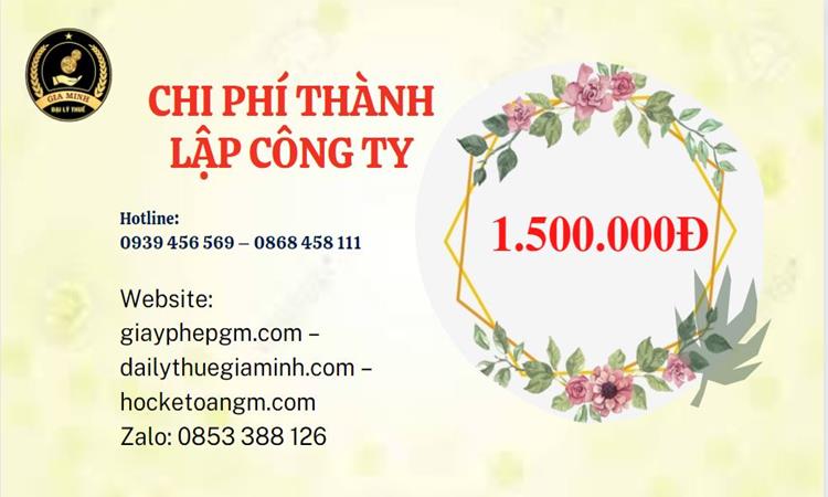 Chi phí thành lập doanh nghiệp nhanh tại Huyện Thanh Oai