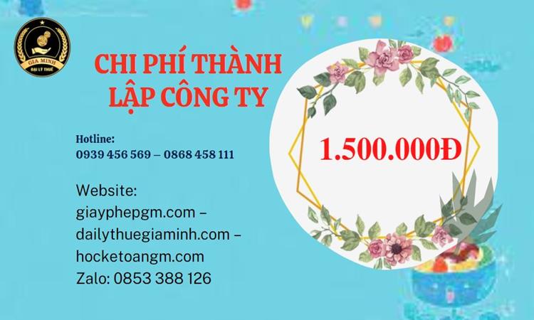 Chi phí thành lập doanh nghiệp nhanh tại Huyện Yên Mỹ