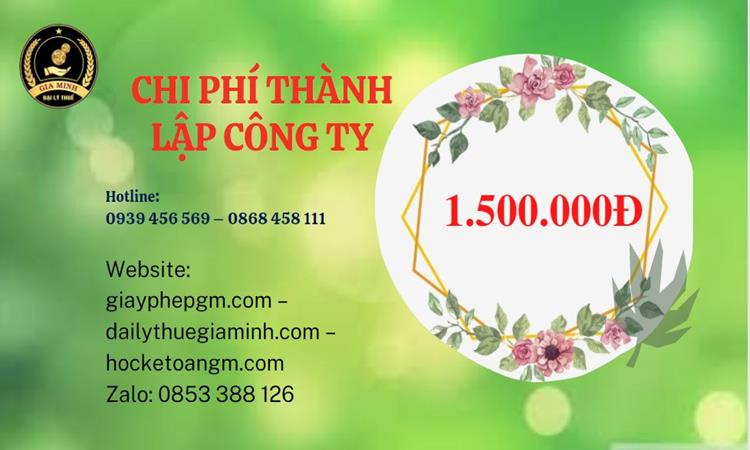 Chi phí thành lập doanh nghiệp nhanh tại Lào Cai