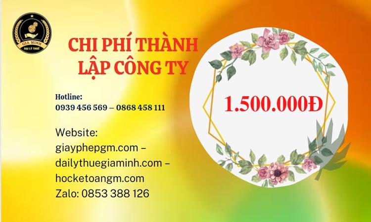 Chi phí thành lập doanh nghiệp nhanh tại Nghệ An