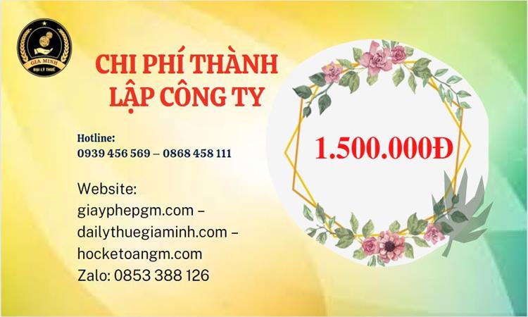 Chi phí thành lập doanh nghiệp nhanh tại Ninh Bình