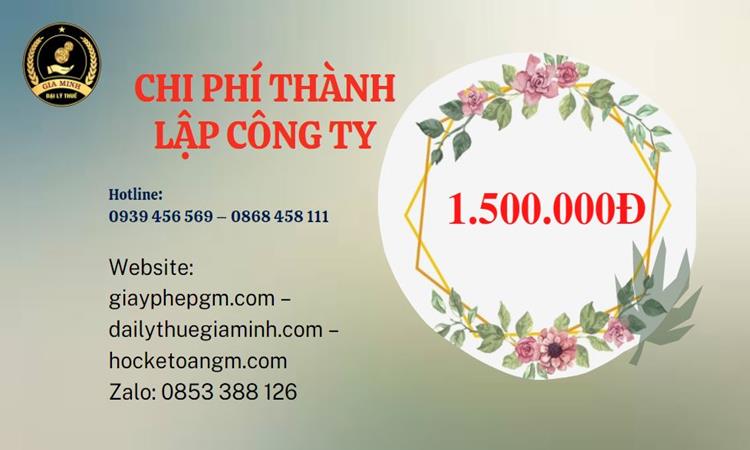 THÀNH LẬP CÔNG TY TNHH, THÀNH LẬP CÔNG TY CỔ PHẦN TẠI TỈNH NINH THUẬN 5 Chi phí thành lập doanh nghiệp nhanh tại Ninh Thuận