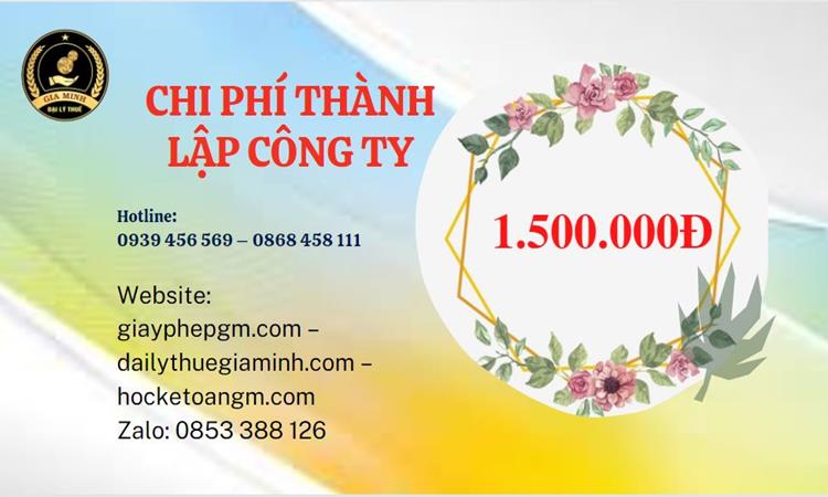 Chi phí thành lập doanh nghiệp nhanh tại Quận 10
