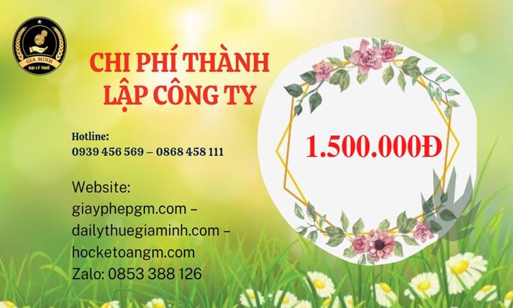 Chi phí thành lập doanh nghiệp nhanh tại Quận 3