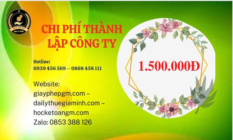 Chi phí thành lập doanh nghiệp nhanh tại Quận 5
