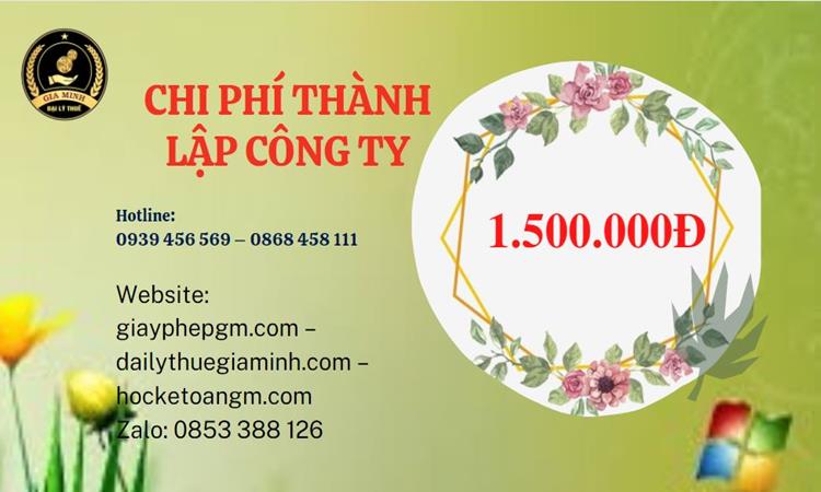 Chi phí thành lập doanh nghiệp nhanh tại Quận 7