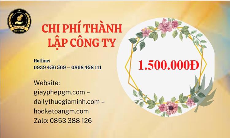 Chi phí thành lập doanh nghiệp nhanh tại Quận 8