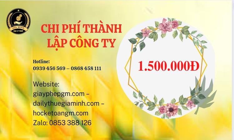 Chi phí thành lập doanh nghiệp nhanh tại Quận Ba Đình