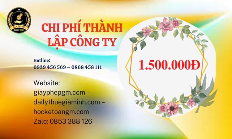 Chi phí thành lập doanh nghiệp nhanh tại Quận Bình Tân