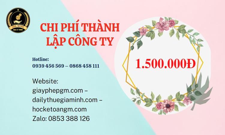 Chi phí thành lập doanh nghiệp nhanh tại Quận Bình Thủy