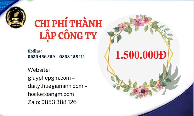Chi phí thành lập doanh nghiệp nhanh tại Quận Cái Răng