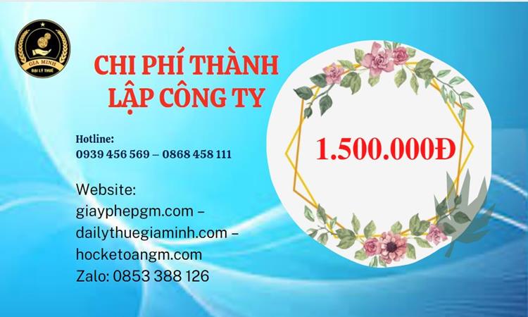 Chi phí thành lập doanh nghiệp nhanh tại Quận Gò Vấp