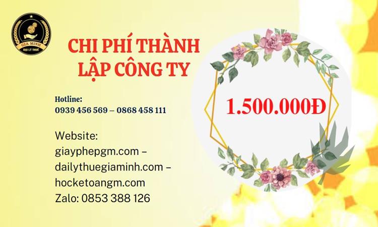 Chi phí thành lập doanh nghiệp nhanh tại Quảng Ngãi