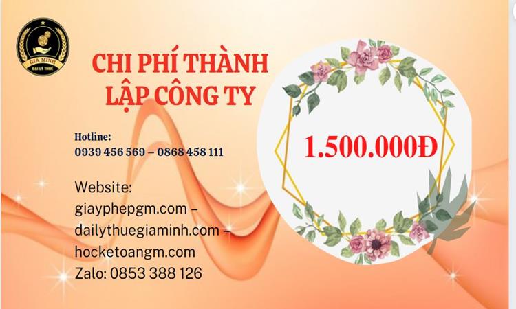 Chi phí thành lập doanh nghiệp nhanh tại Thanh Hóa
