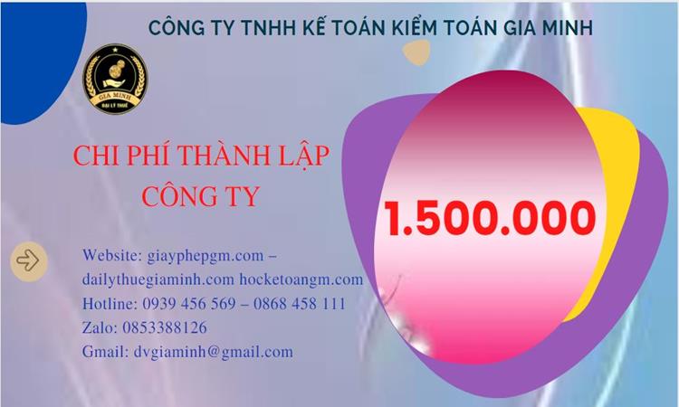 Chi phí thành lập doanh nghiệp Phú Thọ