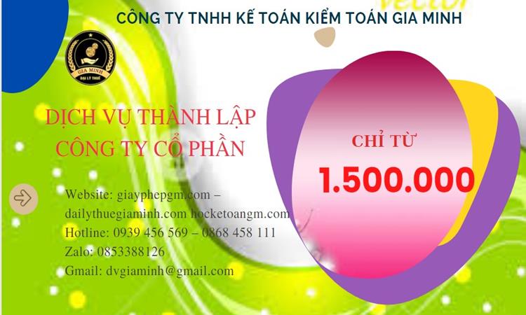 Chi phí thành lập doanh nghiệp Quận Bình Tân