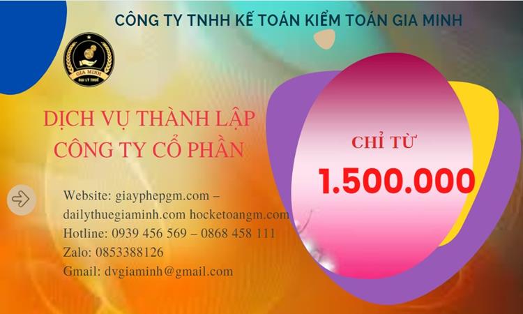 Chi phí thành lập doanh nghiệp Quận Gò Vấp