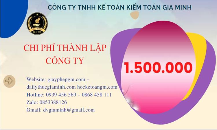 Chi phí thành lập doanh nghiệp Quận Cầu Giấy