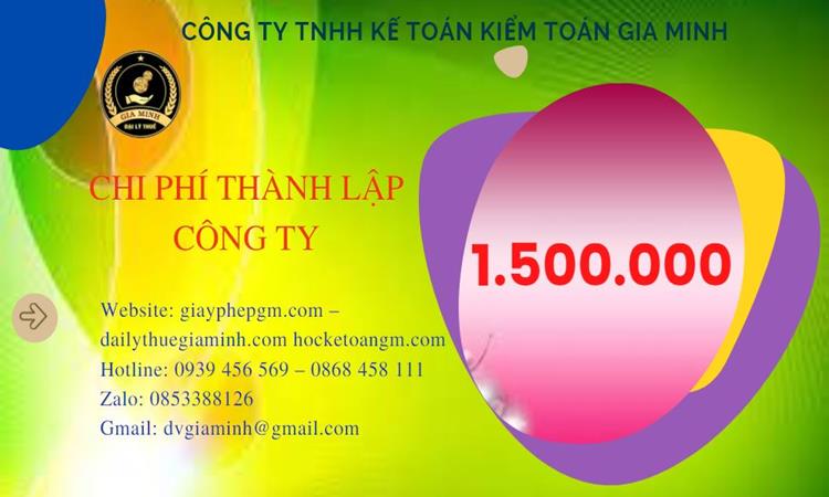 Chi phí thành lập doanh nghiệp Quận Ô Môn