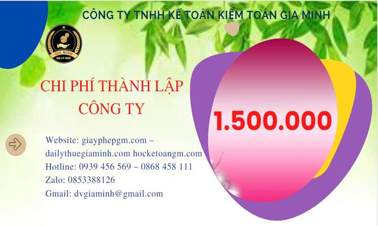 Chi phí thành lập doanh nghiệp Quận Tân Phú