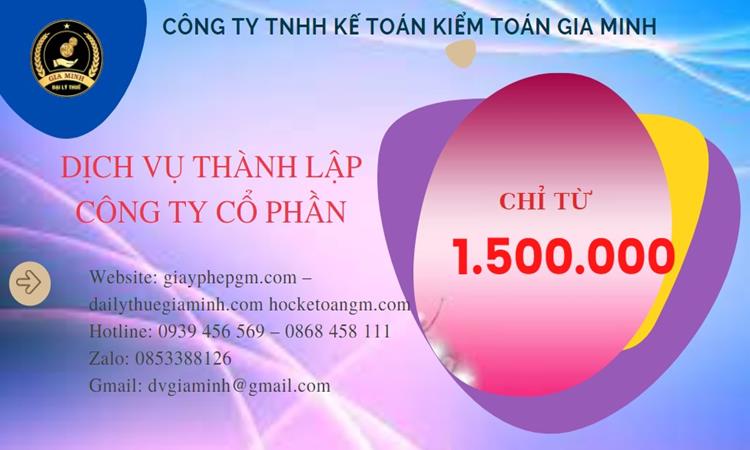 Dịch vụ thành lập công ty cổ phần Sóc Trăng 13 Chi phí thành lập doanh nghiệp Sóc Trăng