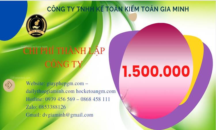 Chi phí thành lập doanh nghiệp Thái Bình