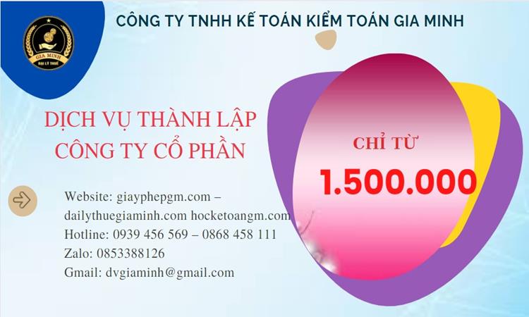 Chi phí thành lập doanh nghiệp Thị Xã Sơn Tây