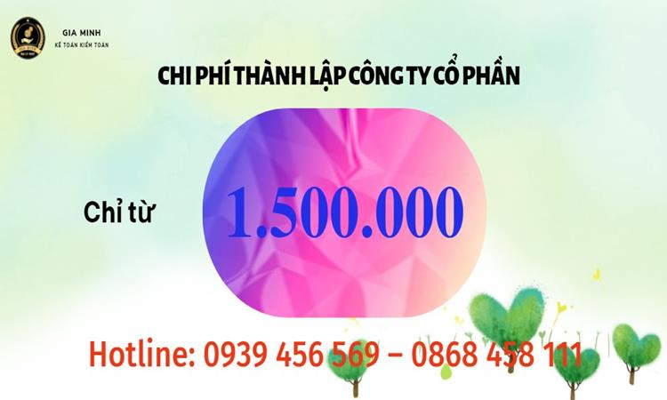 Chi phí thành lập doanh nghiệp tphcm