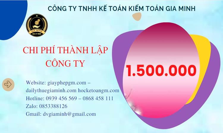 Chi phí thành lập doanh nghiệp TT Huế