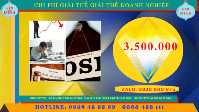 Chi phí giải thể doanh nghiệp trọn gói ở Bắc Giang
