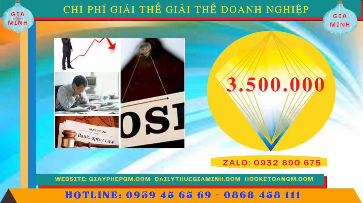 Chi phí giải thể doanh nghiệp trọn gói ở Huyện Mê Linh