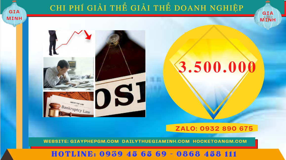 Chi phí giải thể doanh nghiệp trọn gói ở Huyện Phúc Thọ