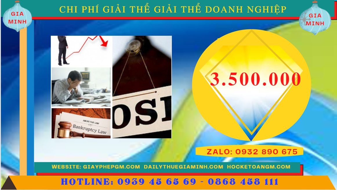 Chi phí giải thể doanh nghiệp trọn gói ở Huyện Quốc Oai