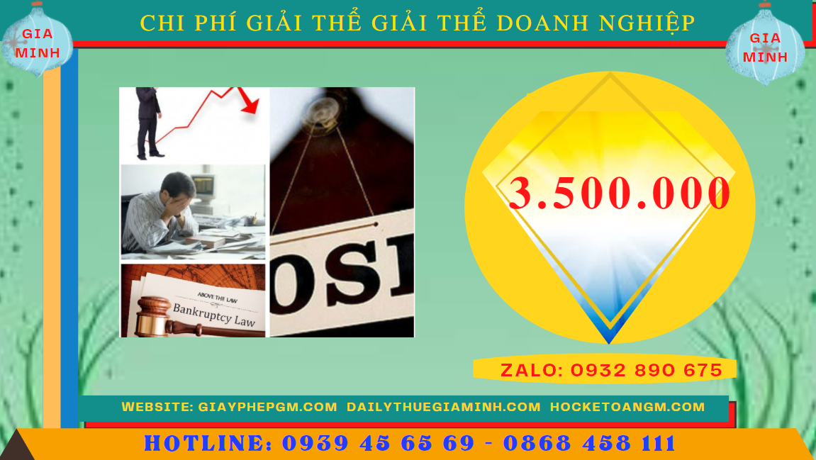 Chi phí giải thể doanh nghiệp trọn gói ở Quận Hai Bà Trưng