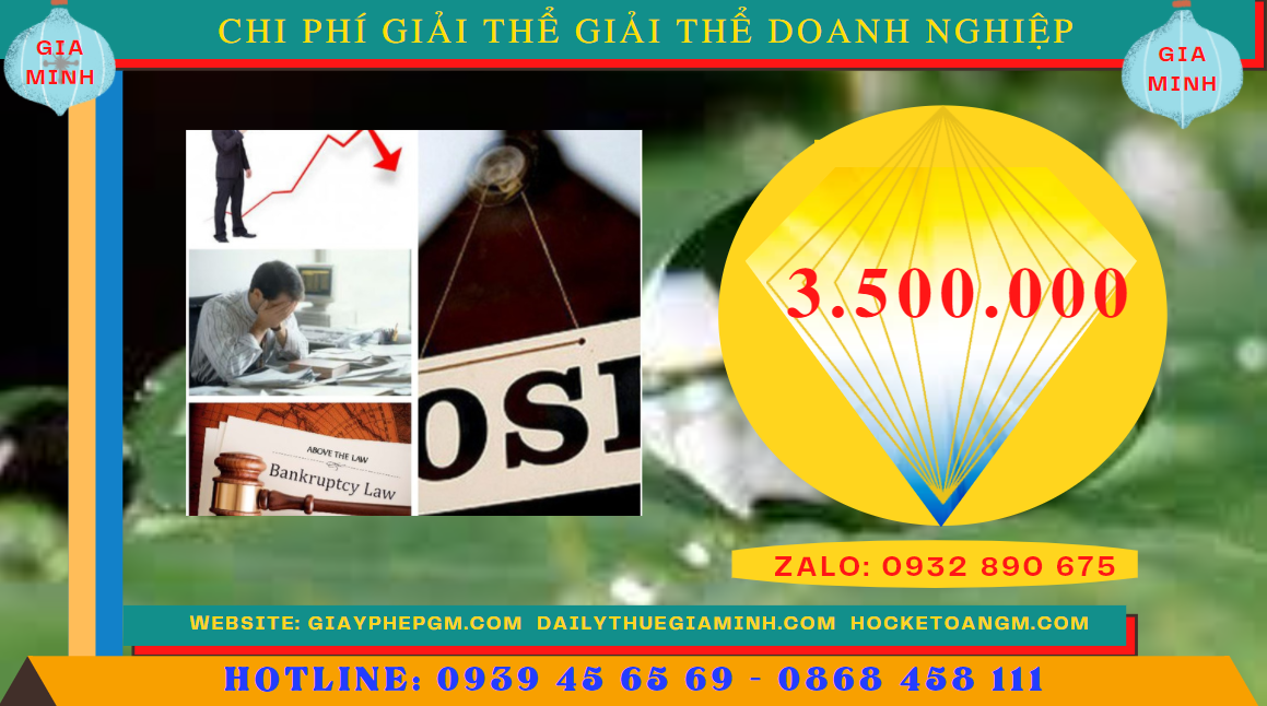 Chi phí giải thể doanh nghiệp trọn gói ở Quận Tân Bình