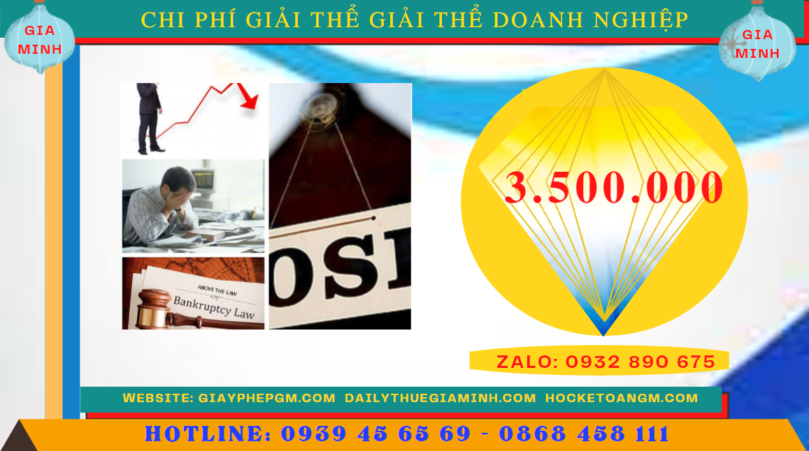Chi phí giải thể doanh nghiệp trọn gói ở Quận Thốt Nốt