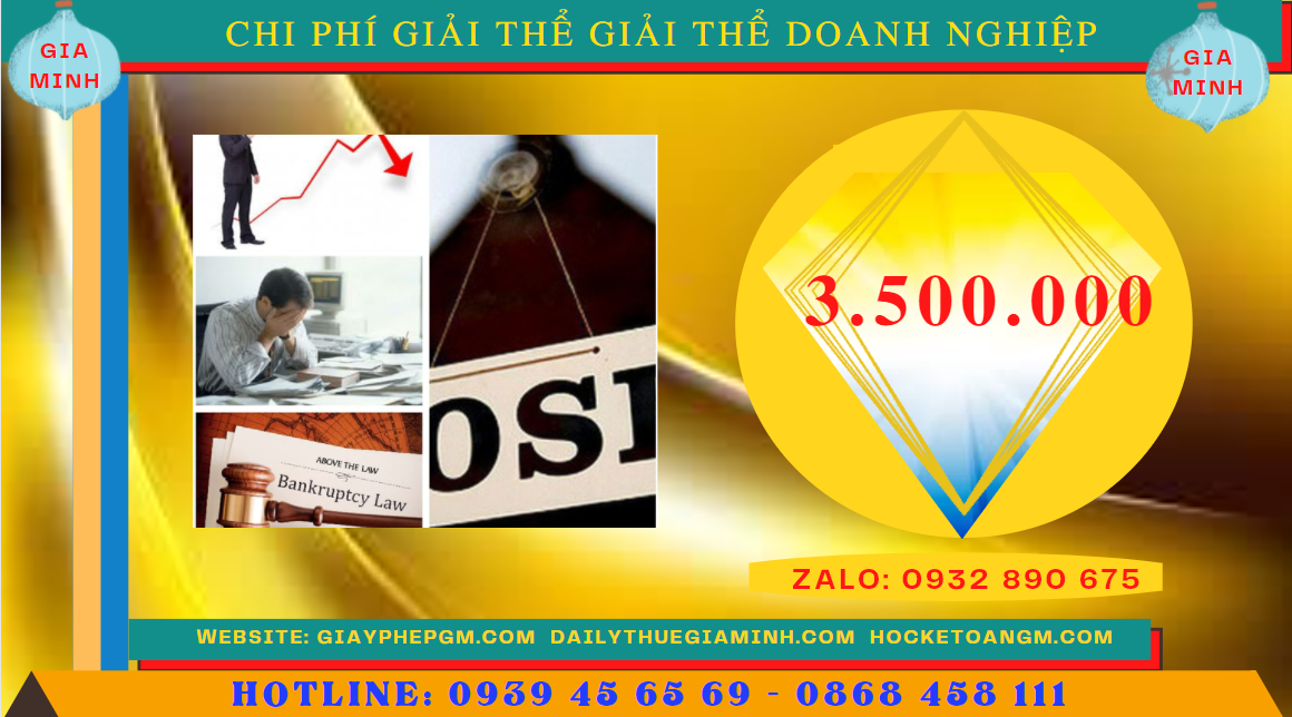 DỊCH VỤ GIẢI THỂ DOANH NGHIỆP QUẢNG NINH 5 Chi phí giải thể doanh nghiệp trọn gói ở Quảng Ninh