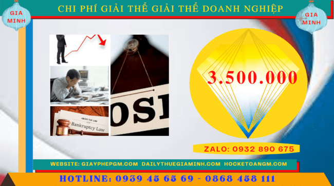 Chi phí giải thể doanh nghiệp trọn gói ở Thành Phố Phủ Lý
