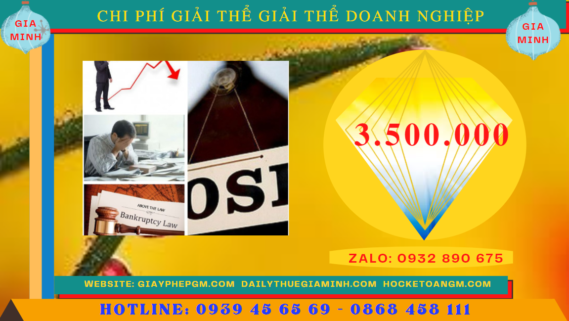 Chi phí giải thể doanh nghiệp trọn gói ở Thành Phố Thủ Đức