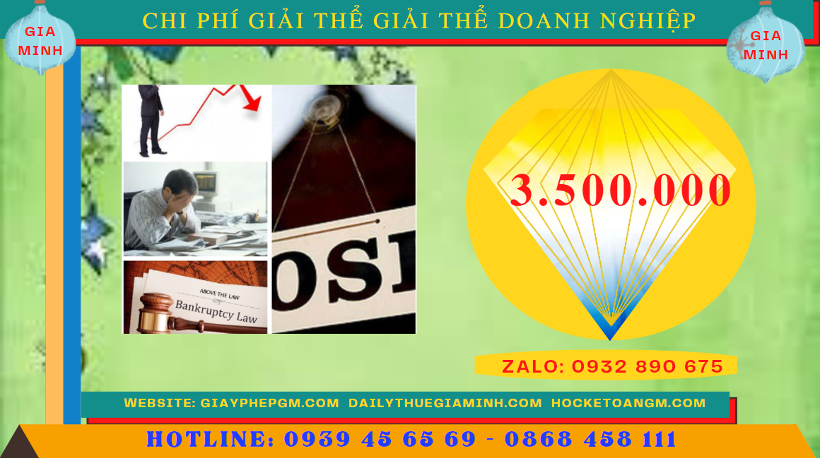 Chi phí giải thể doanh nghiệp trọn gói ở TP Cần Thơ