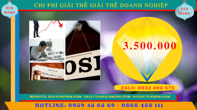 Chi phí giải thể doanh nghiệp trọn gói ở Thành phố Châu Đốc